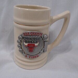 Chicago Bulls 1997 5 Time 5X NBA Champions Championship Stein Mug